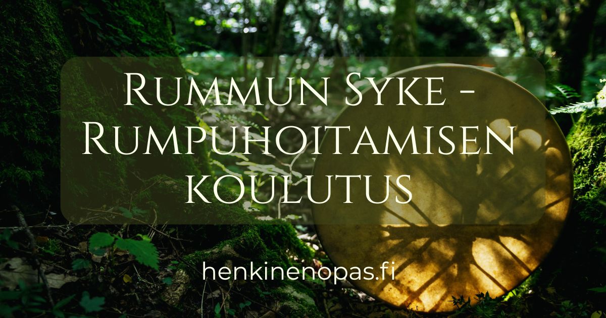 Rumpuhoitamisen koulutus shamanistisella rummulla – Henkinen Opas